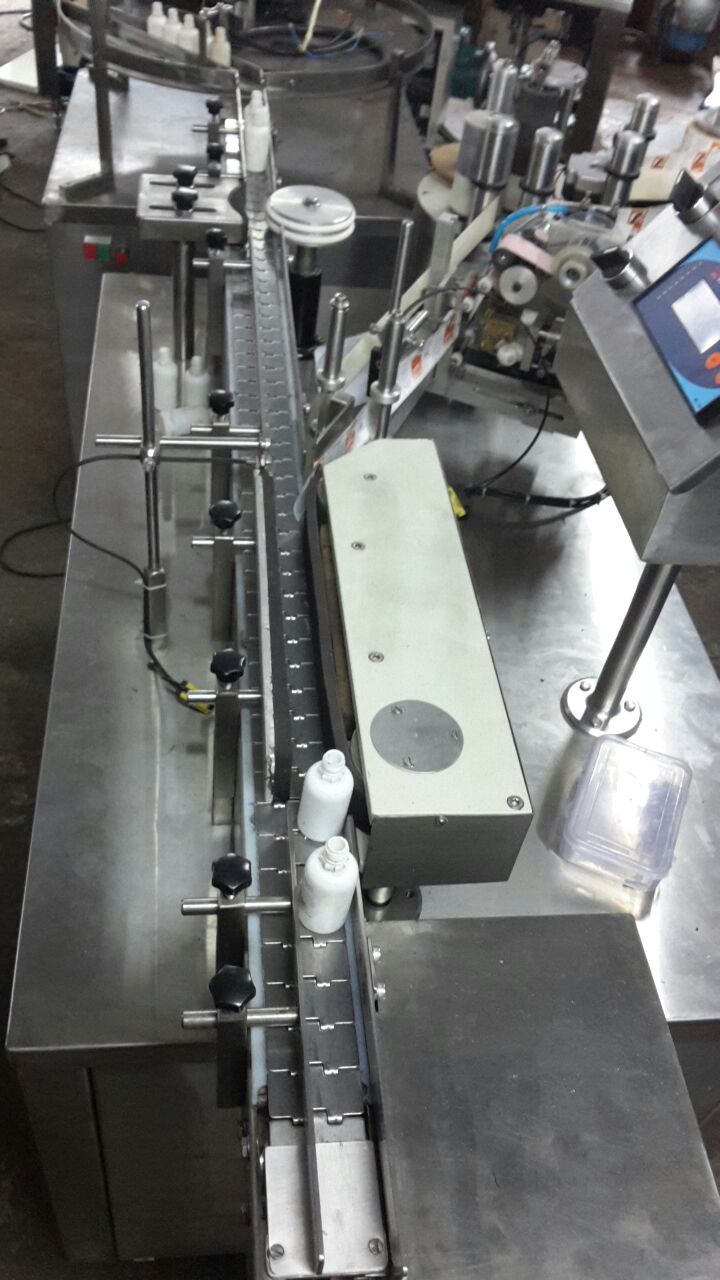 Automatic Sticker Labeling Machine - Stainless Steel, L2000mm X W1200mm X H1300mm | High-speed Operation, No Bottle No Label System, In-built Conveyor Drive, Suitable For Various Bottle Shapes And Sizes
