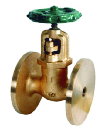 Bajaj Auxiliary Steam Stop Valve Flanged Ibr - Color: Golden