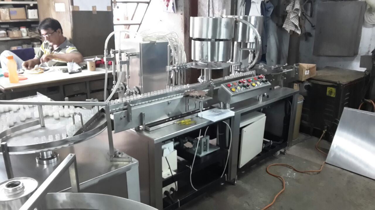 Automatic Capping Machine - Stainless Steel, Silver Color | Highly Efficient, Electric Drive Type, Automatic Grade