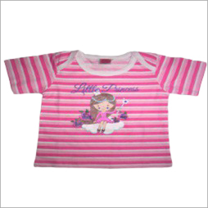 Baby Girl Tops - Cotton, 21.50 cm Bust Size, Pink, 330.2 mm Length | Cool Dry, Skin-Friendly, Colorfast, Mesmerizing Design