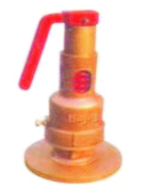 Bajaj Bronze Spring Loaded Safety Valve - Flanged IBR Certified, 250 PSIG Max Pressure, Golden Color, Suitable for Gas and Water, Open/Enclosed Discharge