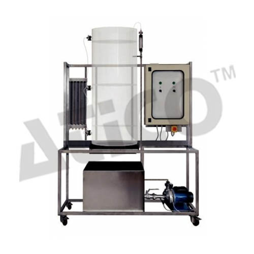 Distillation Column Simulator - Stainless Steel Frame, 600mm Diameter Transparent Column | Featuring Two Sieve Trays, Bubble Cap Tray, Three Pressure Taps, Differential Manometers, IP55 Control Switchboard