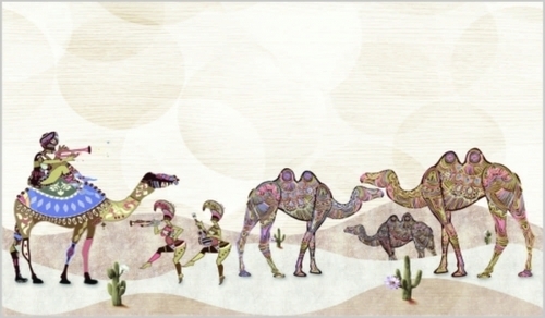 450x300 मिमी मैट फिनिश दीवार टाइल