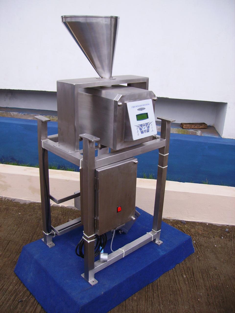 White Conveyor Metal Detector System