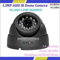 1.3mp Vandal Proof Metal Dome Indoor Ir Day&night High Definition Security Ahd Cctv Camera