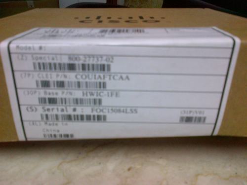 Cisco HWIC कार्ड