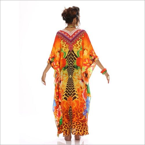 Printed Silk Kaftan