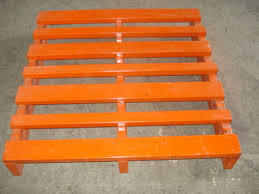 Orange Mild Steel Storage Pallet