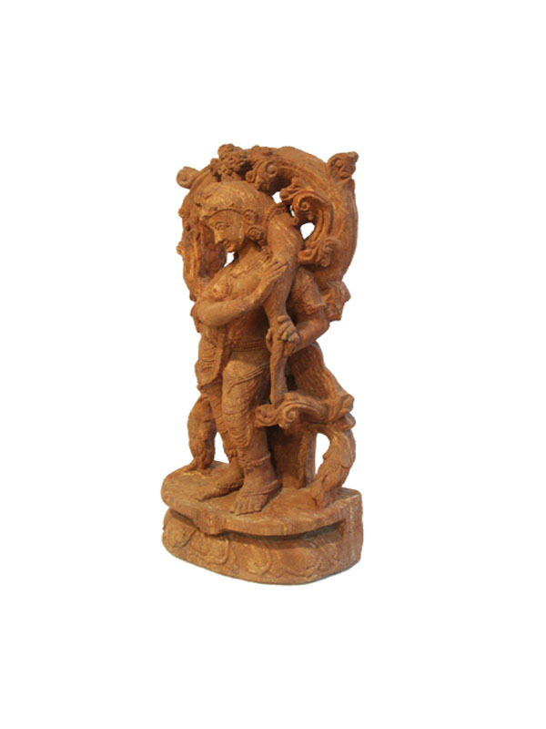 Red Stone Statue