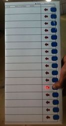 Dummy Voting Machine - 21cm x 13cm x 3cm, White | Waterproof, Durable, Clear Finish, Assembled Using Advanced Technology