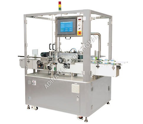 Bottle Sticker Labeling Machine - Stainless Steel, 2050x1250x1650mm | High Speed Up to 100 Containers/Minute, Automatic Operation, LCD Display, programmable MMI Unit