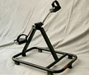 Leg-Exerciser - Tubular Steel Build, No Resistance Mechanism | Forward/Reverse Pedaling, Foot-Hold Straps, Powder Coated Finish