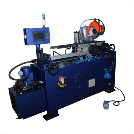 Hydraulic Automatic Pipe Cutting Machine - Cast Iron, Max OD 100 mm, Weight 600 kg | PLC Control, Dual Clamping Cylinder, On-Board Error Detection