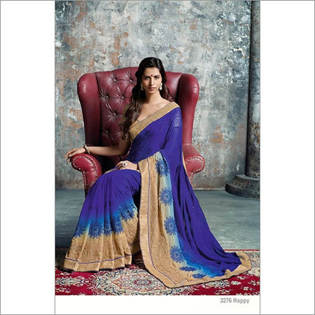 सेक्विन वर्क साड़ी