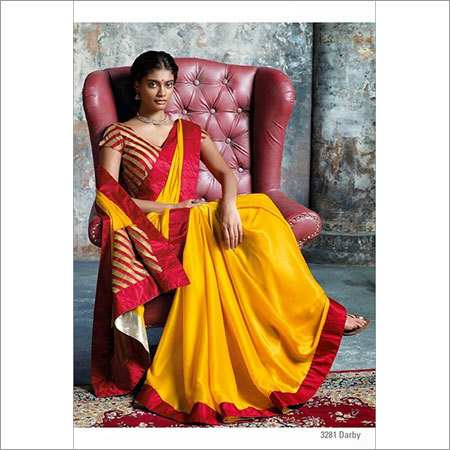 डिजाइनर क्रेप साड़ी