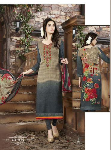 Multi-Color Pashmina Salwar Suit