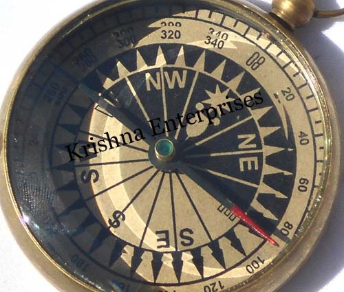 Antique Open Face Compass