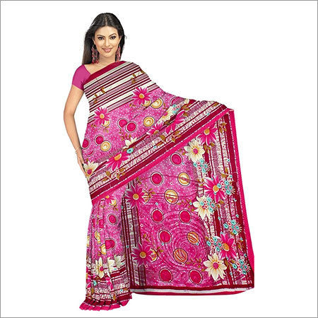 Embroidery Print Saree