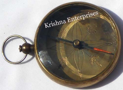 Antique Brass Compass