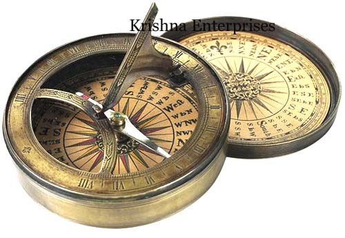 Antique Brass Sundial 