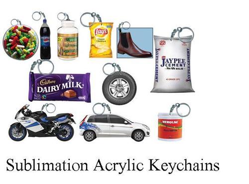 Sublimation Acrylic Keychains - Variable Size & Shape, 3mm Thickness, White | Perfect For Promotional Giveaways & Brand Building Key Holders