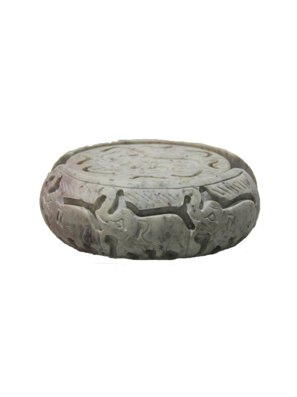 Soapstone Carved Tea Coaster Set