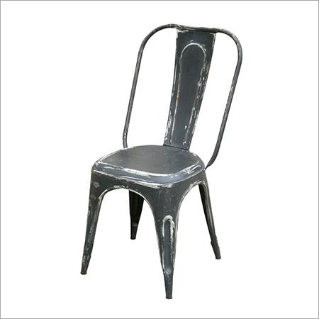 Chair - Metal, 18x16x40 Inches, Gray | Durable, Stylish, Comfortable, Ergonomic, Easy Assembly, 1 Year Warranty
