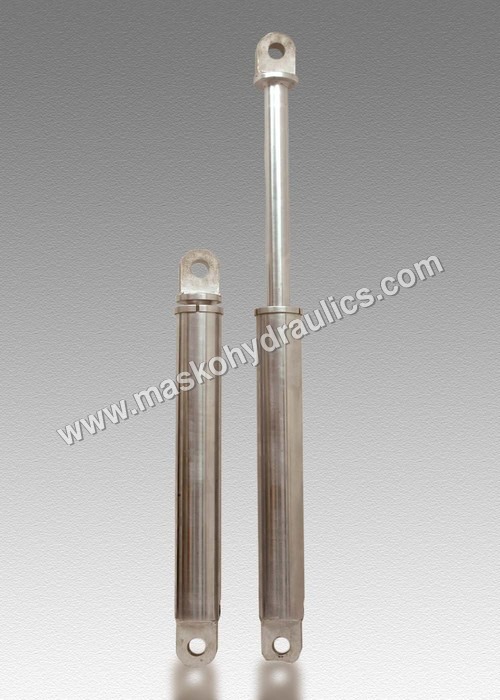 Tractor Trailer Hydraulic Jack - Mild Steel Construction, Compact Size for Heavy Load Handling, Enhanced Stability and Durability