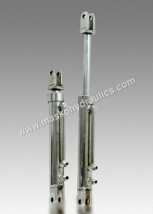 Tractor Hydraulic Jack - Steel, Customizable Stroke, 10-100 Tons Capacity | Chrome Plated, Double Acting, Elevated Durability, Longer Working Life