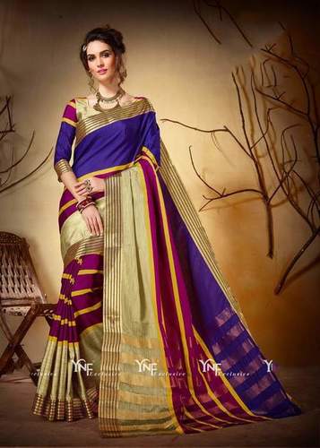 Multi Cotton Silk Saree