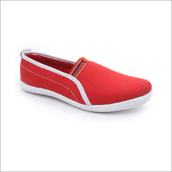 Dry Cleaning Red Canvas Shoes