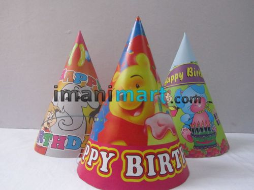 फैंसी जन्मदिन पार्टी कैप्स