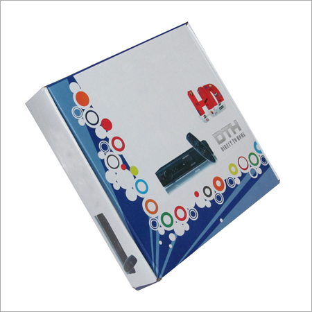 DTH Boxes - PVC Rectangular Design | White Color with UV Offset Printing for Enhanced Visual Appeal