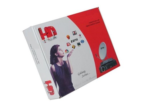 DTH Boxes - PVC Material, Rectangular Shape, Red Color | UV Offset Printing for Enhanced Durability and Vibrant Appearance