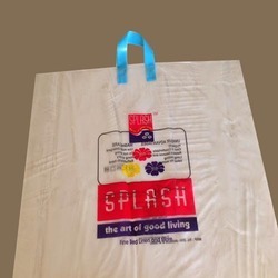 White And Red Plastic Poly Bag