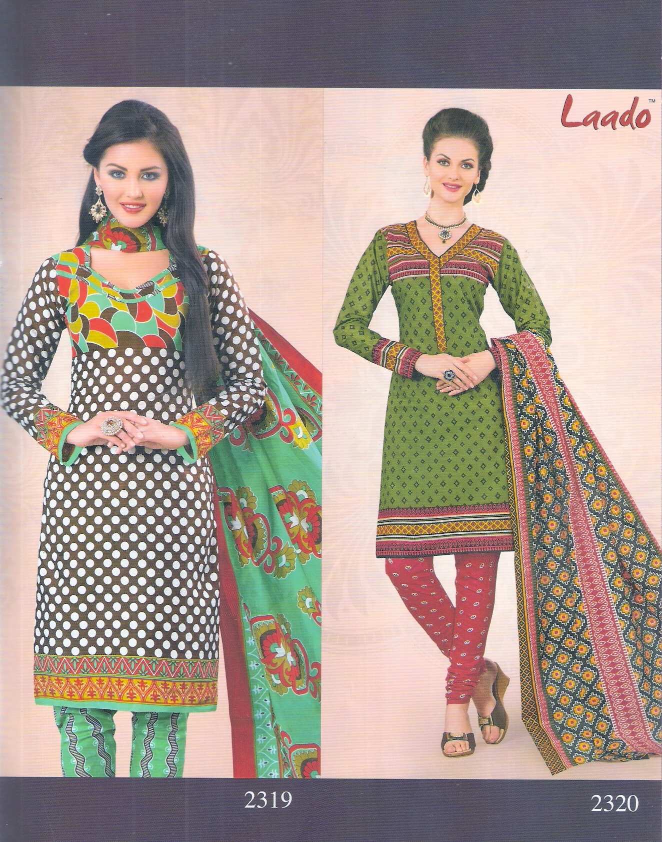 Sabana - Cotton Ethnic Churidar Set, 2.5m Top, 2m Bottom & 2.25m Dupatta | Black & Red, Full Sleeves, Custom Logo, All Season, Printed Pattern