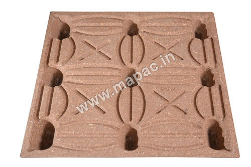 High Pressed Wood Pallets - Color: Brown