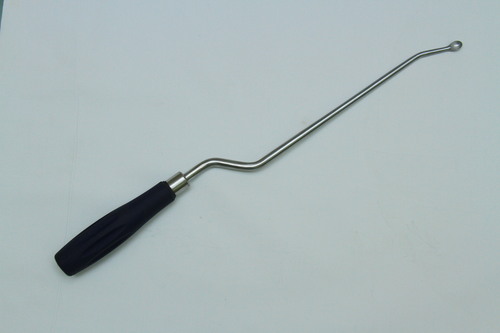 Cup Curette Left - Steel, 152.4-203.2 mm Length, Silver and Blue | Curved Design, Recommended for Foot and Hands, Lab Usage, Recyclable