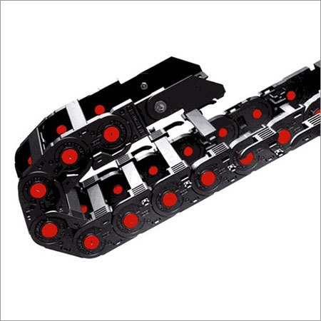 CABLE DRAG-CHAINS - Black and Red Color, 10-200 mm Weight | High Tensile Strength, Durability, Easy Installation