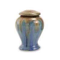 मेल्ड चॉकलेट ब्रास श्मशान कलश