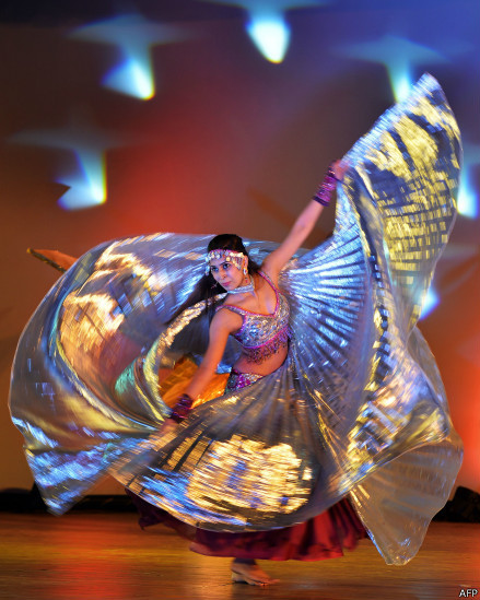 Gold Belly Dance Isis Wing