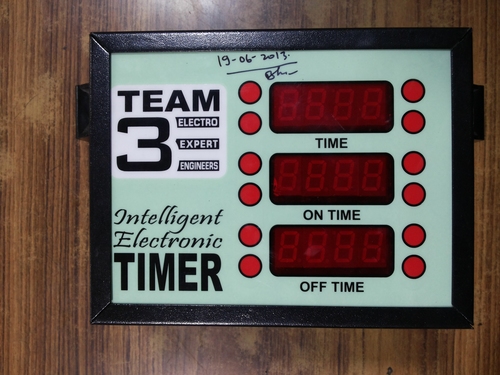Intelligent Electronic Timer - Black, 50-60 Hertz Frequency | Ideal for Indicators