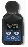 Noise Dosimeter - Plastic, Compact Black Frame | Shoulder Mount, Cable-free Design, Laboratory Use