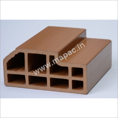 WPC Brown Window Frame - Wooden, 90 x 55 mm, Polished Finish, 3 Feet Height, 50 mm Thickness | Ideal for Residential and Commercial Spaces