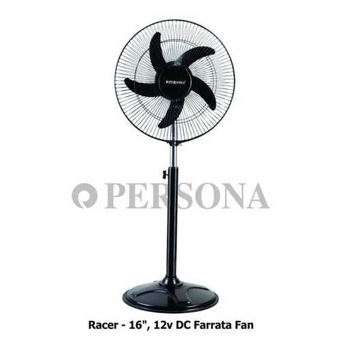 रेसर - 16", 12V डीसी फर्राटा फैन ब्लेड का मटीरियल: प्लास्टिक