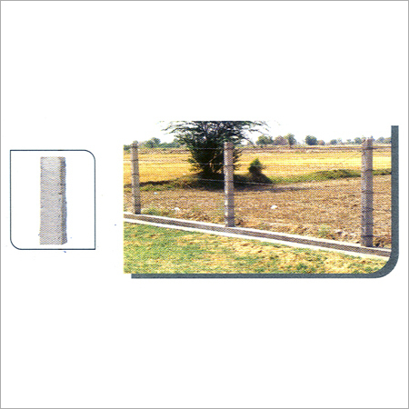 RCC Fencing Pole - Reinforced Concrete, Height 1800mm, Round Shape, Grey Color | Smooth Finish, Crack Resistance, Robust Durability