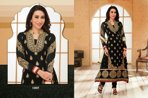 Heavy Black Anarkali Suit