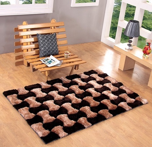 3D पॉलिएस्टर शैग कालीन