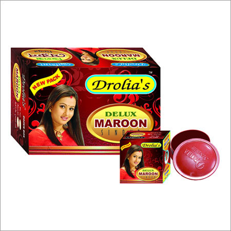 DROLIA DELUX MAROON SINDUR - 10g Organic Sindoor | Long Lasting Effect, Skin-Friendly, Attractive Maroon Color, Unadulterated Quality