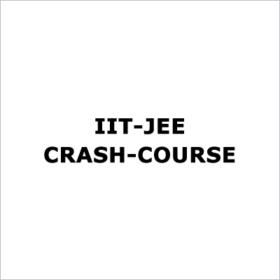 IIT-JEE क्रैश-कोर्स